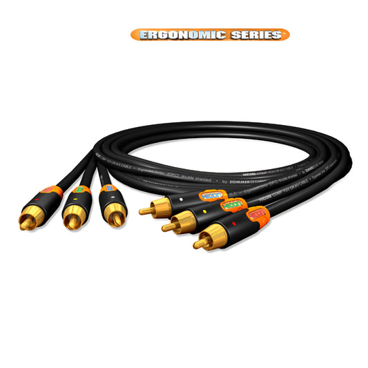 Yuv cable YUV / Component, 3 | RCA / RCA, HICON