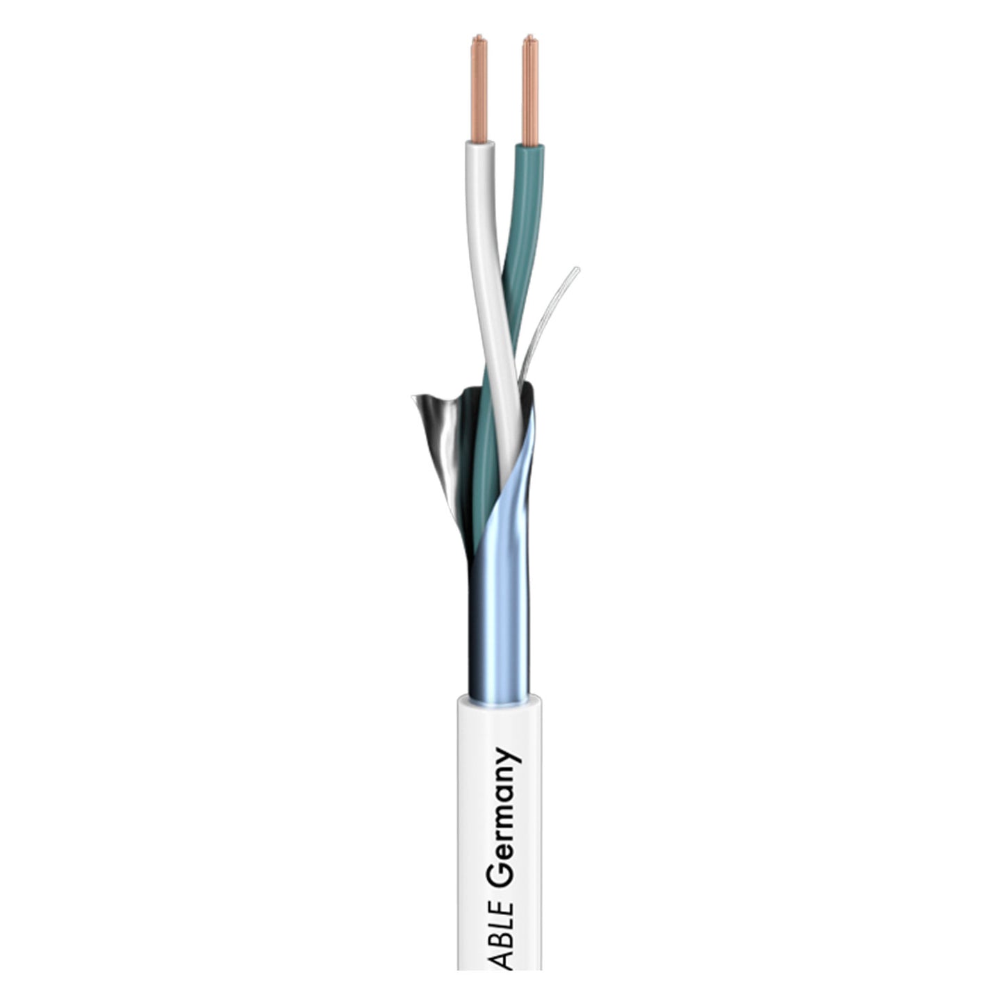 Patch cable SC-Isopod SO-F22; 2 x 0,22 mm²; PVC Ø 3,30 mm; baltas - 200 m ritė