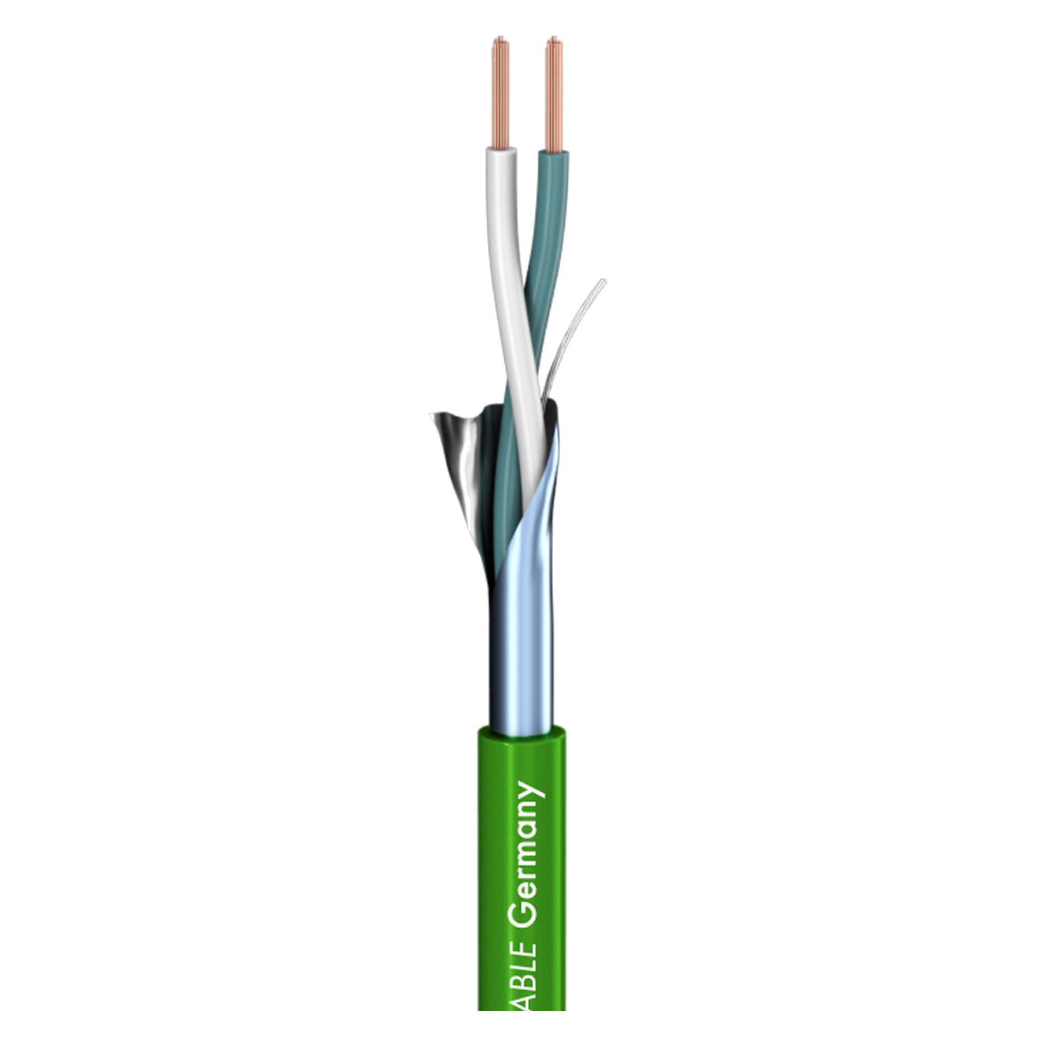 Patch cable SC-Isopod SO-F22; 2 x 0,22 mm²; PVC Ø 3,30 mm; žalias - 200 m ritė