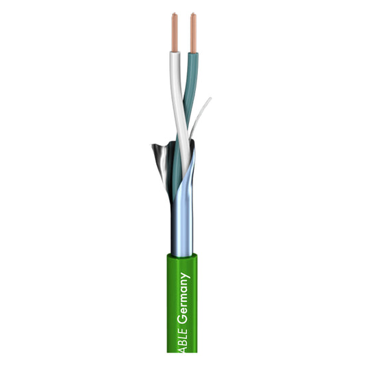 Patch cable SC-Isopod SO-F22; 2 x 0,22 mm²; PVC Ø 3,30 mm; žalias - 200 m ritė