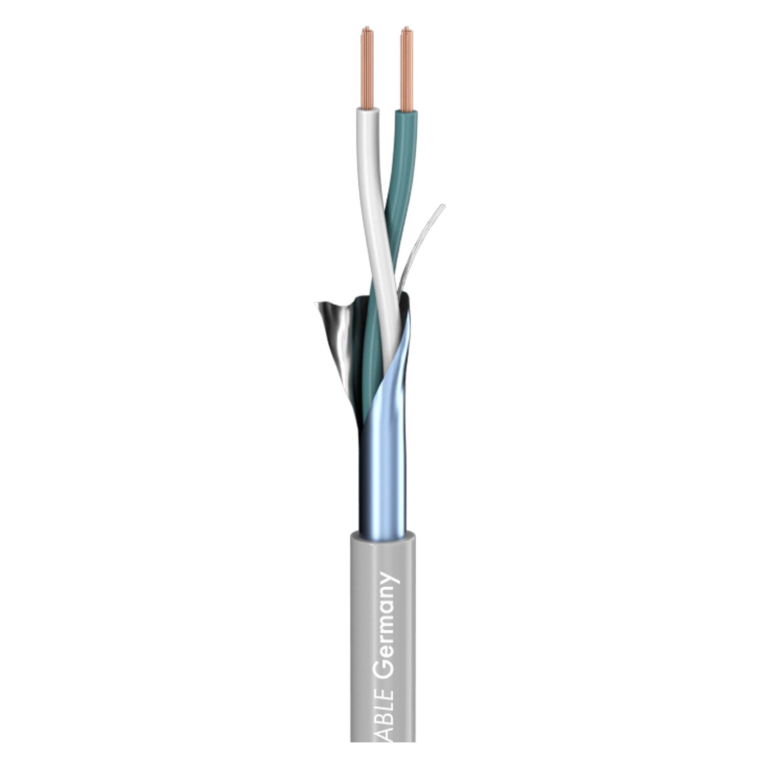 Patch cable SC-Isopod SO-F22; 2 x 0,22 mm²; PVC Ø 3,30 mm; pilkas - 500 m ritė
