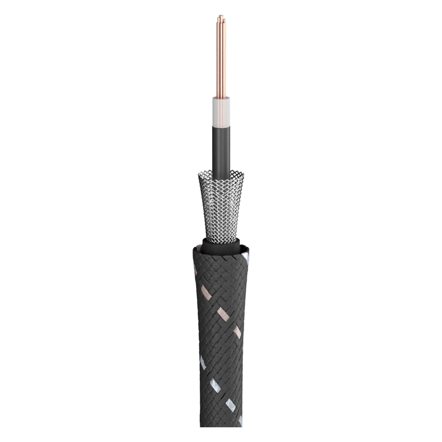 Instrumentinis kabelis SC-Classique; 1 x 0,50 mm²; PVC + fabric Ø 6,50 mm; juodas - 500 m ritė