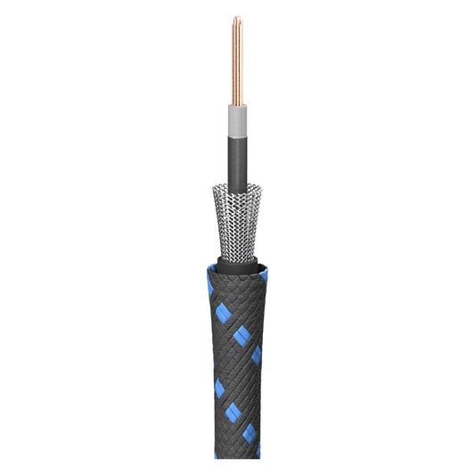 Instrumentinis kabelis SC-Classique; 1 x 0,50 mm²; PVC + fabric Ø 6,50 mm; juodas - 500 m ritė