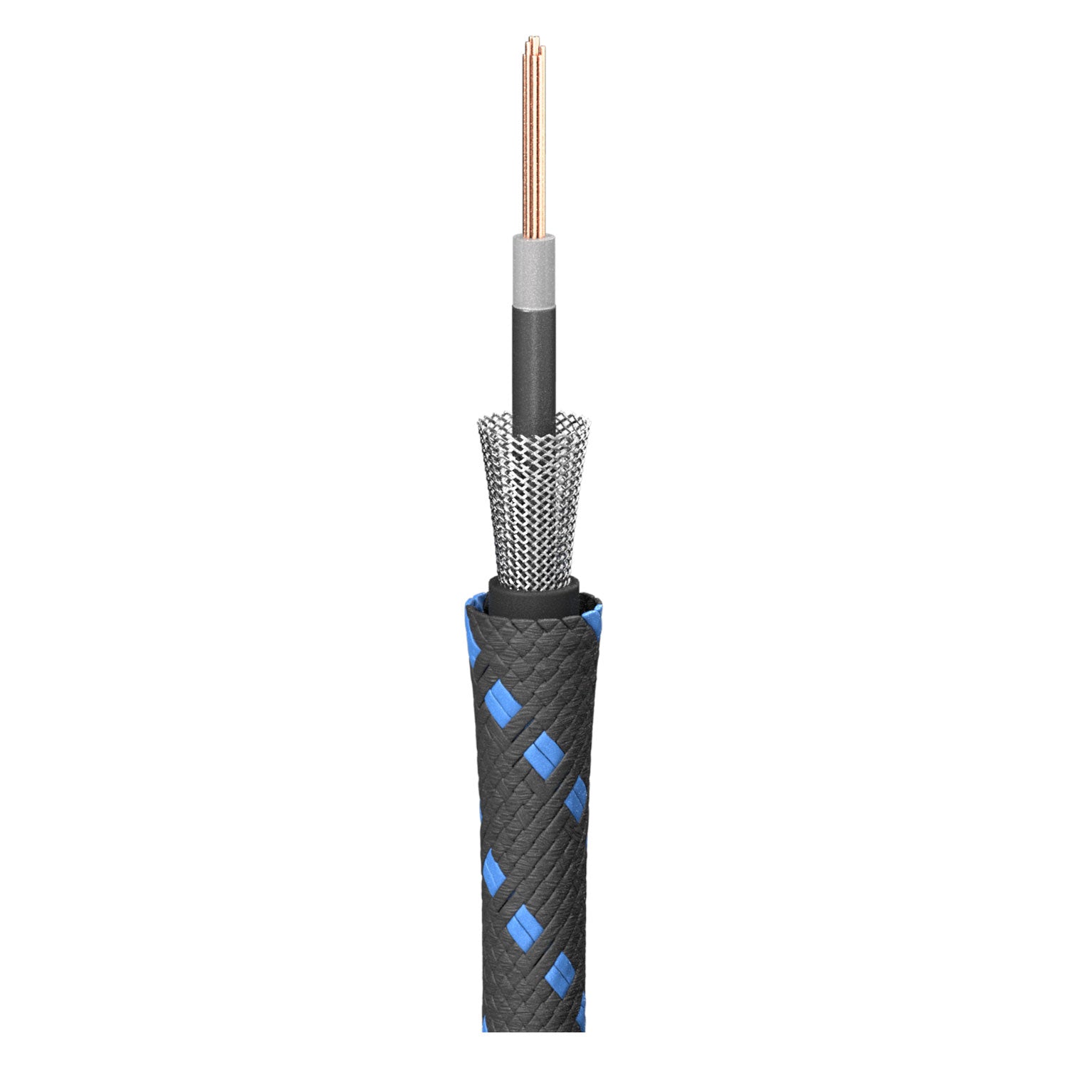 Instrumentinis kabelis SC-Classique; 1 x 0,50 mm²; PVC + fabric Ø 6,50 mm; juodas - 100 m ritė
