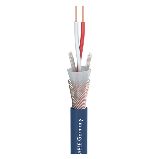 DMX Binary 234 AES/EBU MKII; 2 x 0,34 mm²; PVC Ø 6,40 mm; mėlynas - 300 m ritė