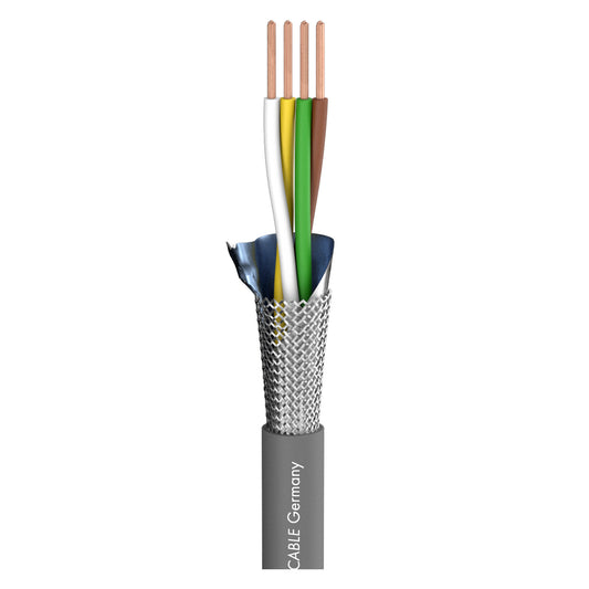 DMX Binary 434 DMX512; 4 x 0,34 mm²; PVC Ø 7,00 mm; pilkas - 200 m ritė