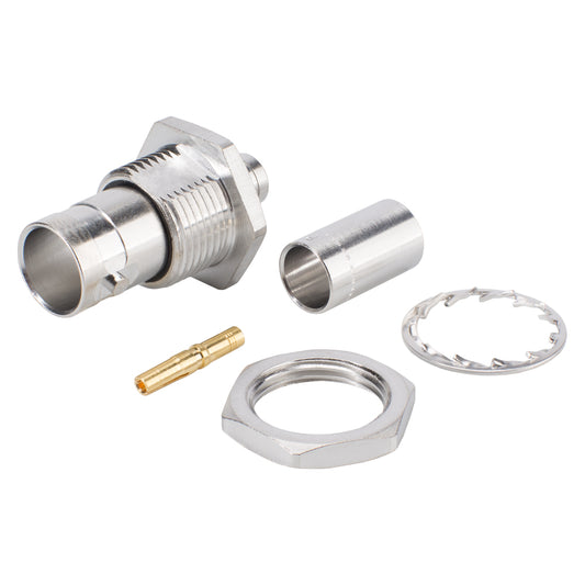 NEUTRIK® BNC HD-SDI crimp-lizdas jungtis, thread 1/2", pilkas
