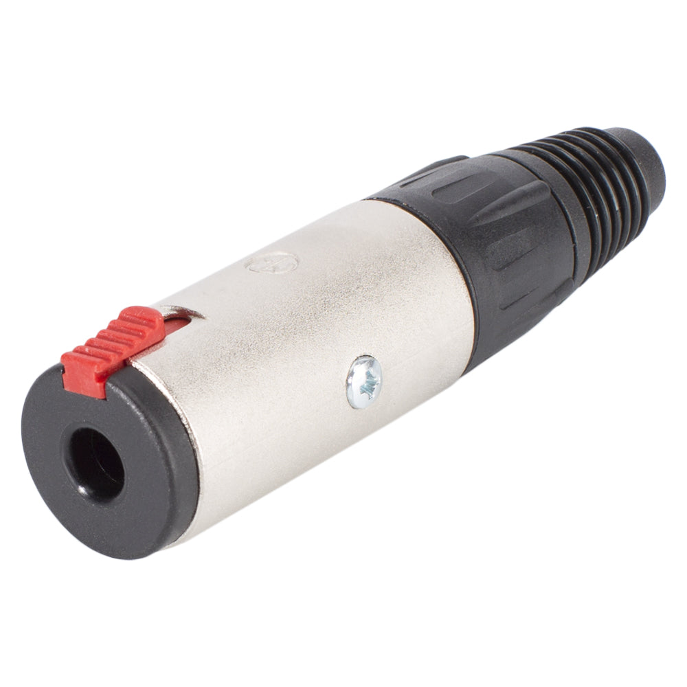 NEUTRIK® jack (6,3mm), 3-pole , metal-, Soldering-lizdas jungtis, sidabrinis plated contact(s), tiesi, nickel