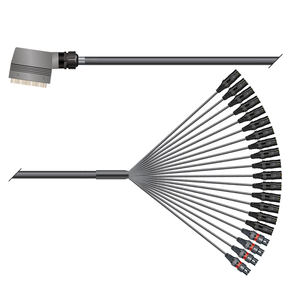 Daugiagyslis kabelis with rectangular MP-connector -> Splice