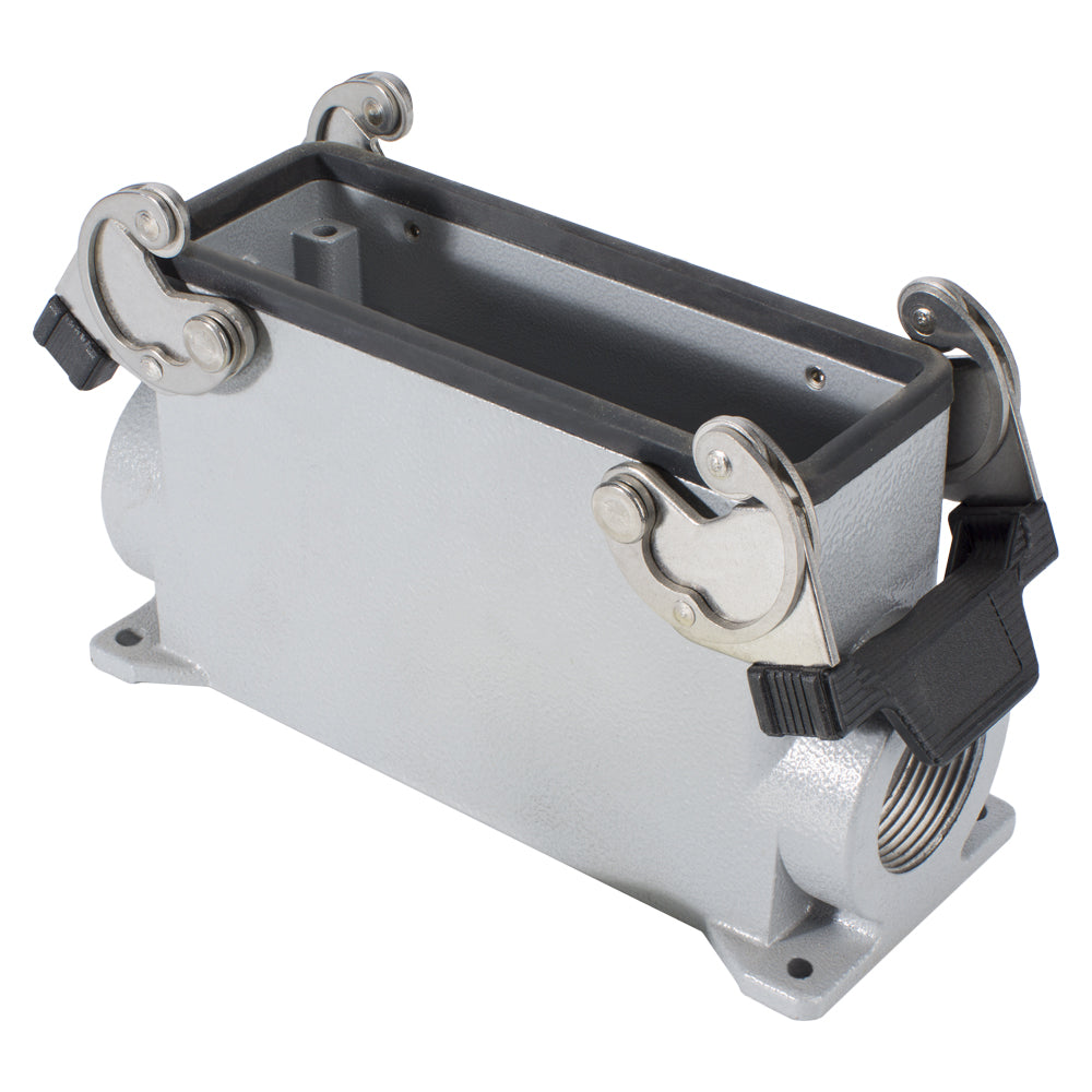 ILME rectangle MP 24, metal-, Surface-mounted housing high, 2 clamps, pilkas