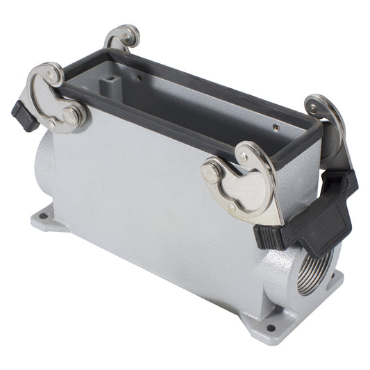 ILME rectangle MP 24, metal-, Surface-mounted housing high, 2 clamps, pilkas