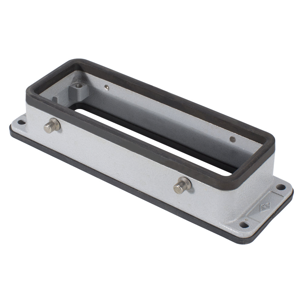 ILME rectangle MP 24, metal-, Add-on housing, flat, 4 bolts, pilkas