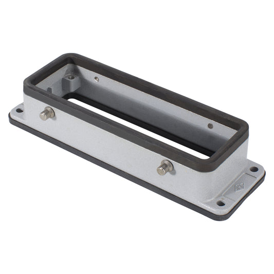 ILME rectangle MP 24, metal-, Add-on housing, flat, 4 bolts, pilkas