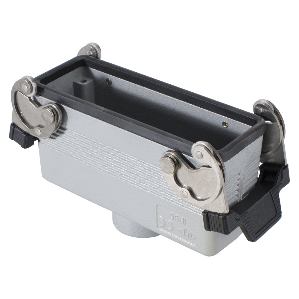 ILME rectangle MP 24, metal-, Sleeve housing, 2 clamps, pilkas