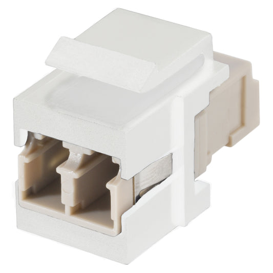 LC / LC lizdas, plastic-, Patch-, Keystone Clip-In, baltas