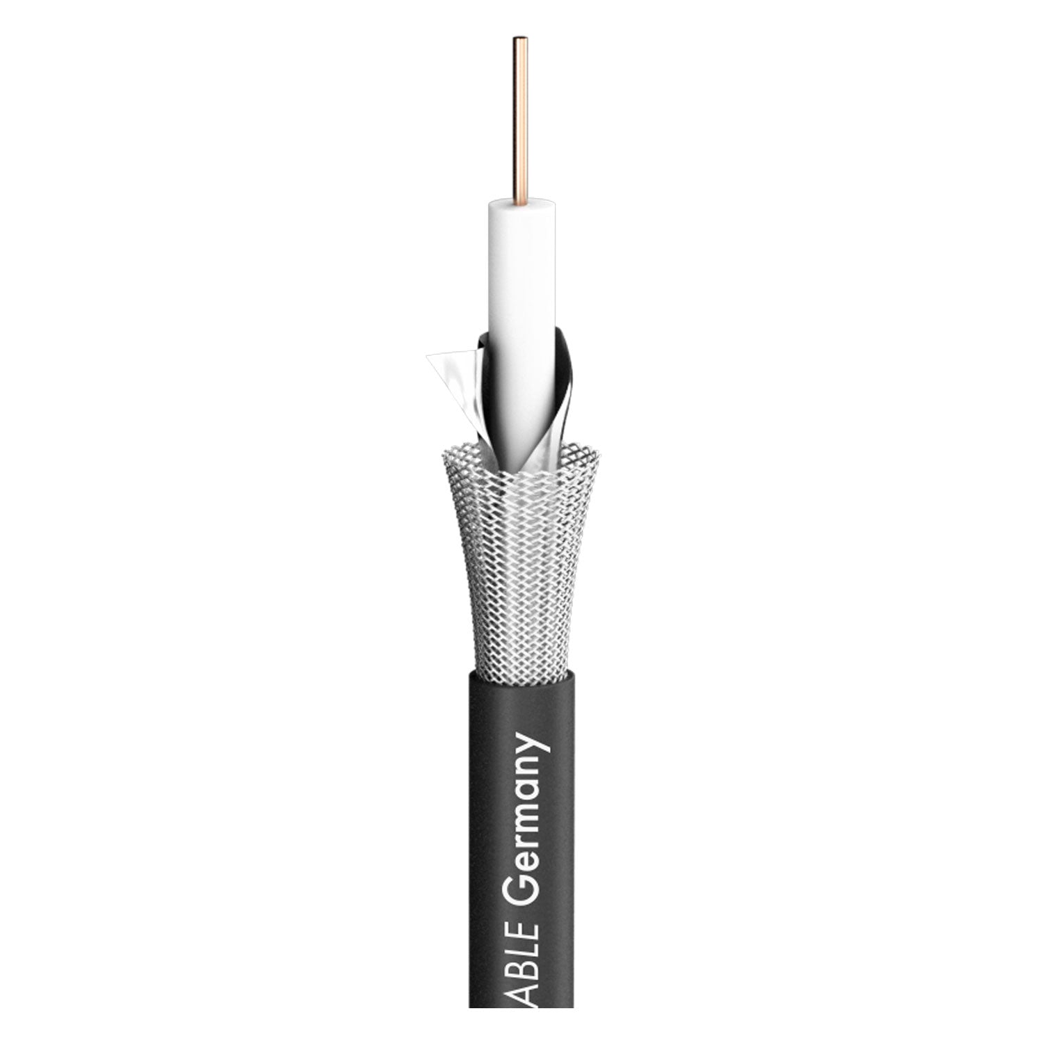 SDI kabelis 12G SC-Slimline; 1 x 0,60; FRNC Ø 4,20 mm; juodas - 1000 m ritė