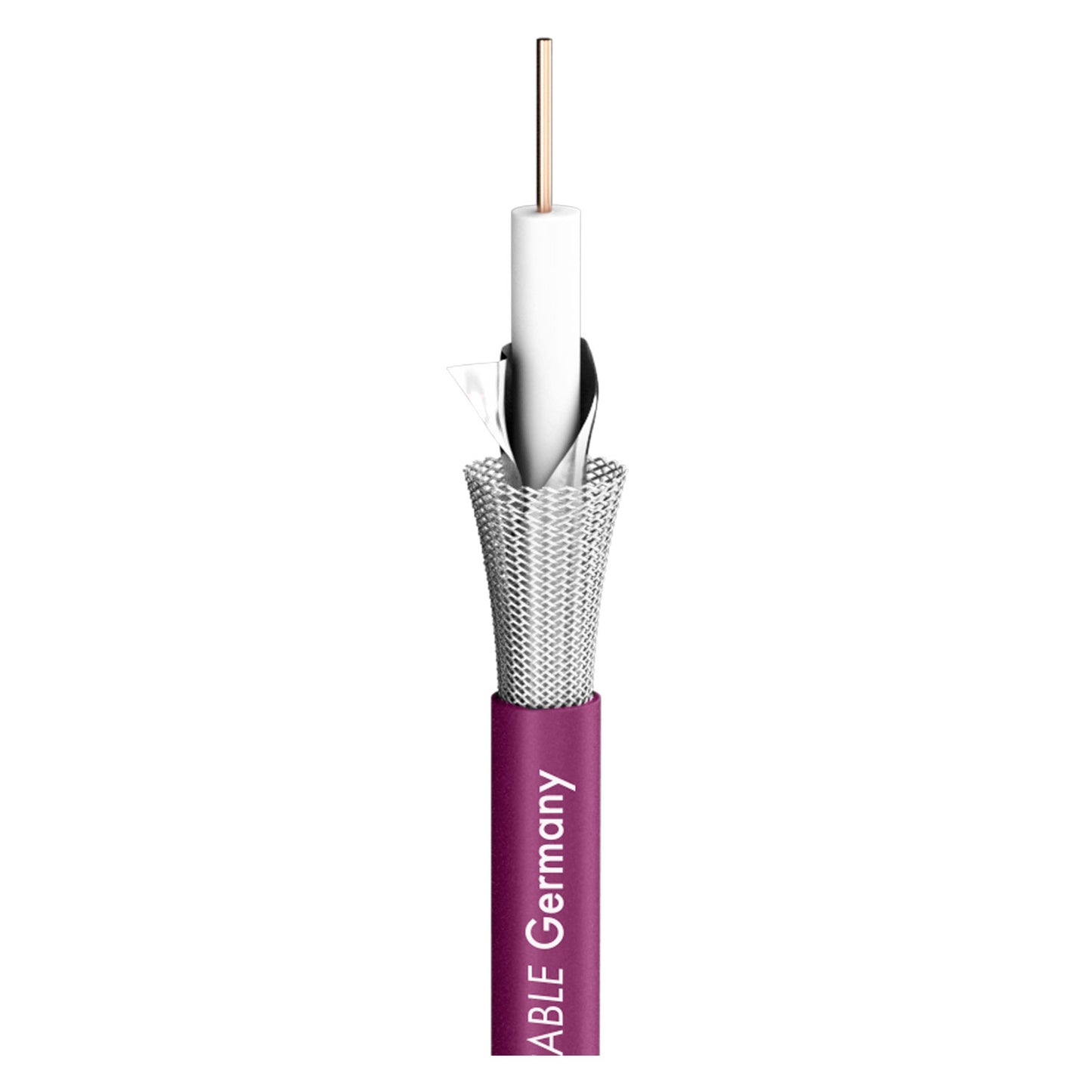 Vaizdo kabelis SC-Slimline; 1 x 0,60; PVC Ø 4,20 mm; violetinis