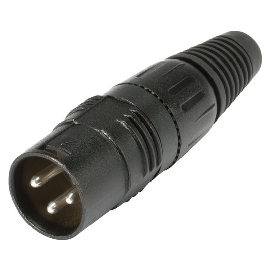 HICON Adapter | DMX Terminator 120 O/XLR 3 polių kištukas tiesi, juodas