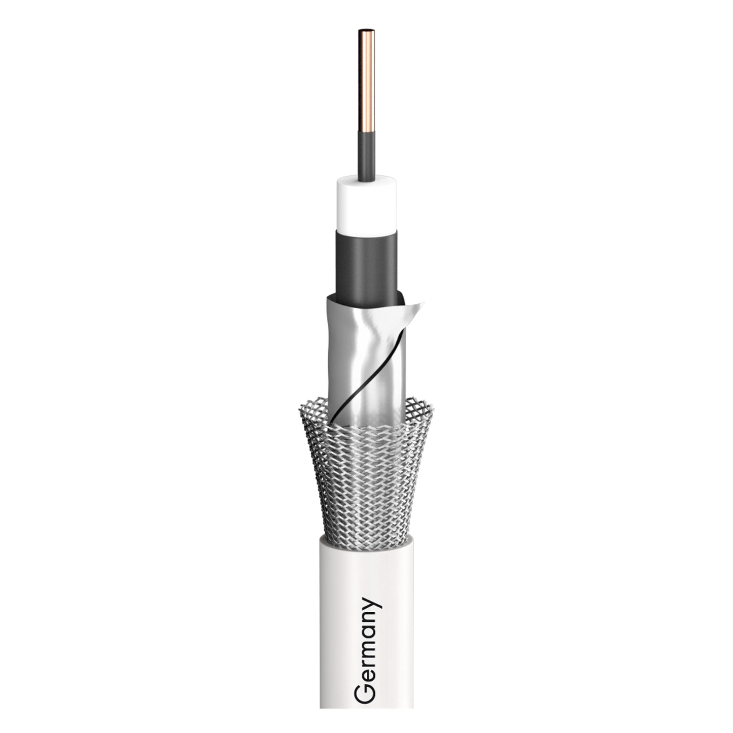 SAT-cable HD, 120dB, longlife SC-Astral-LLX; 1 x 1,13; PVC Ø 6,80 mm; baltas