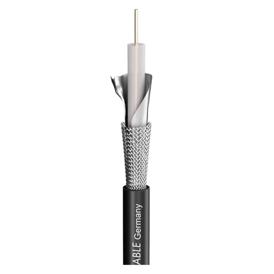 Vaizdo kabelis SC-Focusline MS; 1 x 0,60; PVC, flame-retardant Ø 6,20 mm; juodas - 100 m ritė