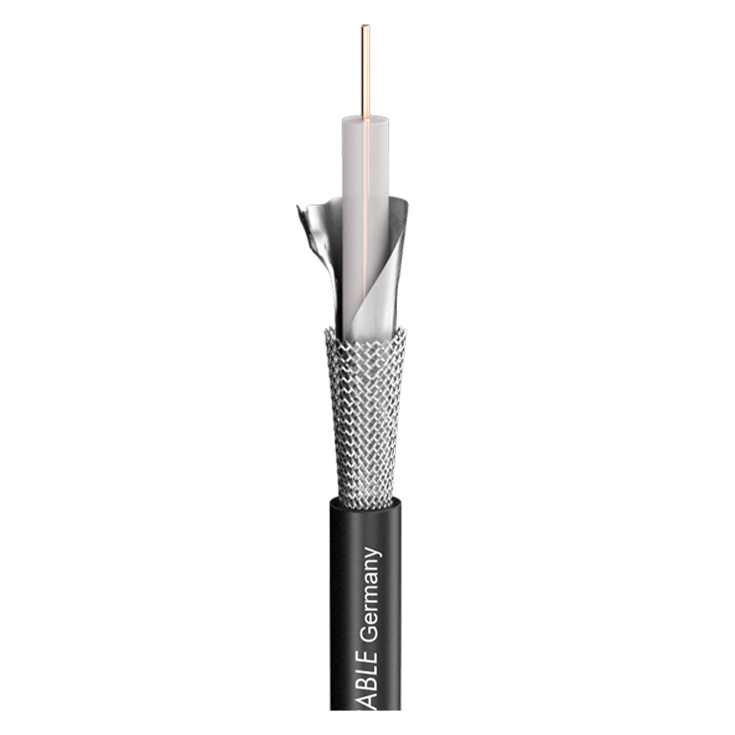 Vaizdo kabelis SC-Focusline MS; 1 x 0,60; PVC, flame-retardant Ø 6,20 mm; juodas - 1000 m ritė