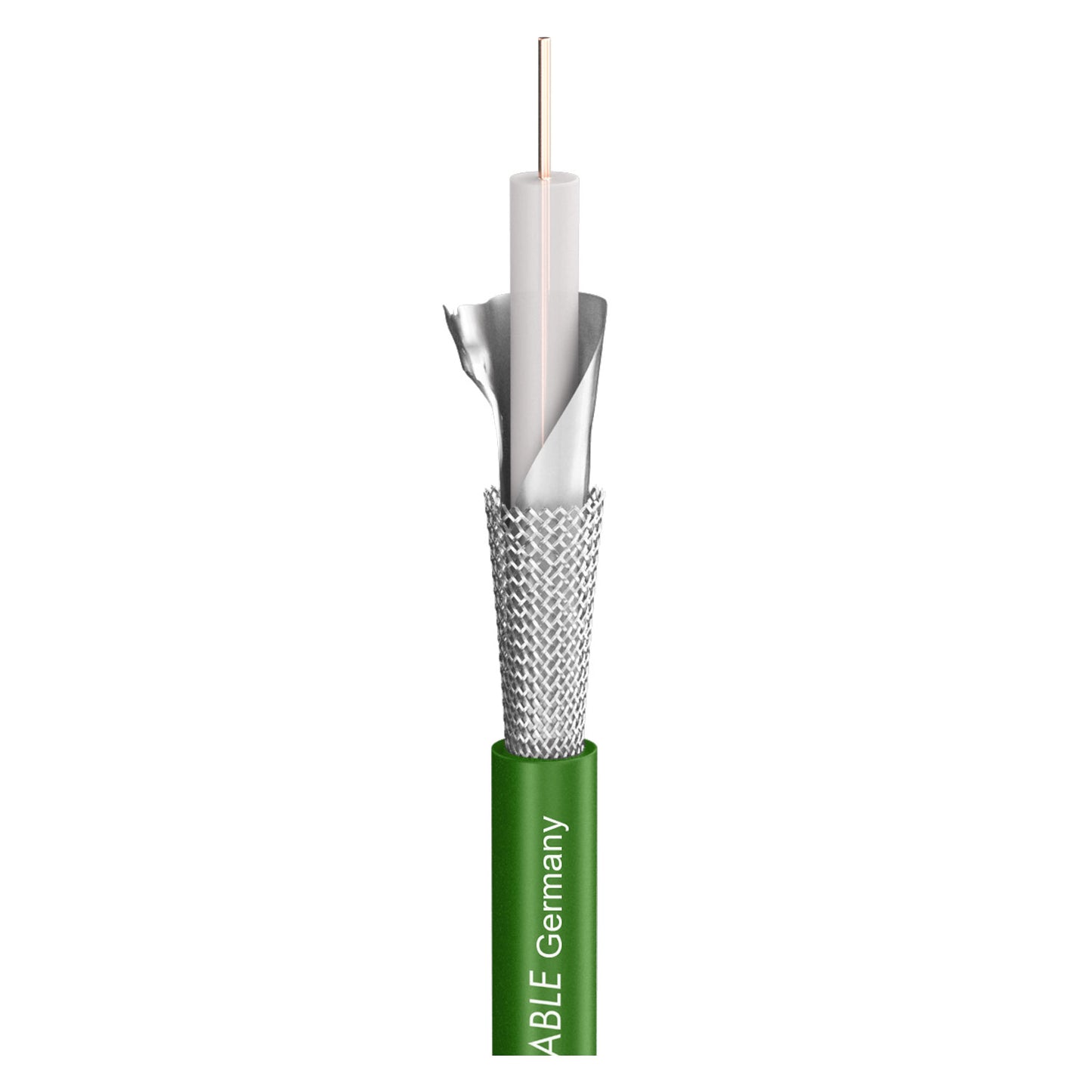 Vaizdo kabelis SC-Focusline M; 1 x 0,60; FRNC Ø 6,20 mm; žalias - 1000 m ritė