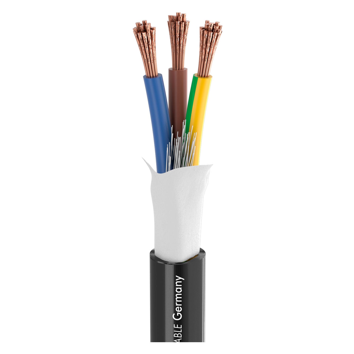 Power Lead SC-AQUA MARINEX POWER 325; 3 x 2.50 mm²; PUR-SR, Ø 9,40 mm; juodas