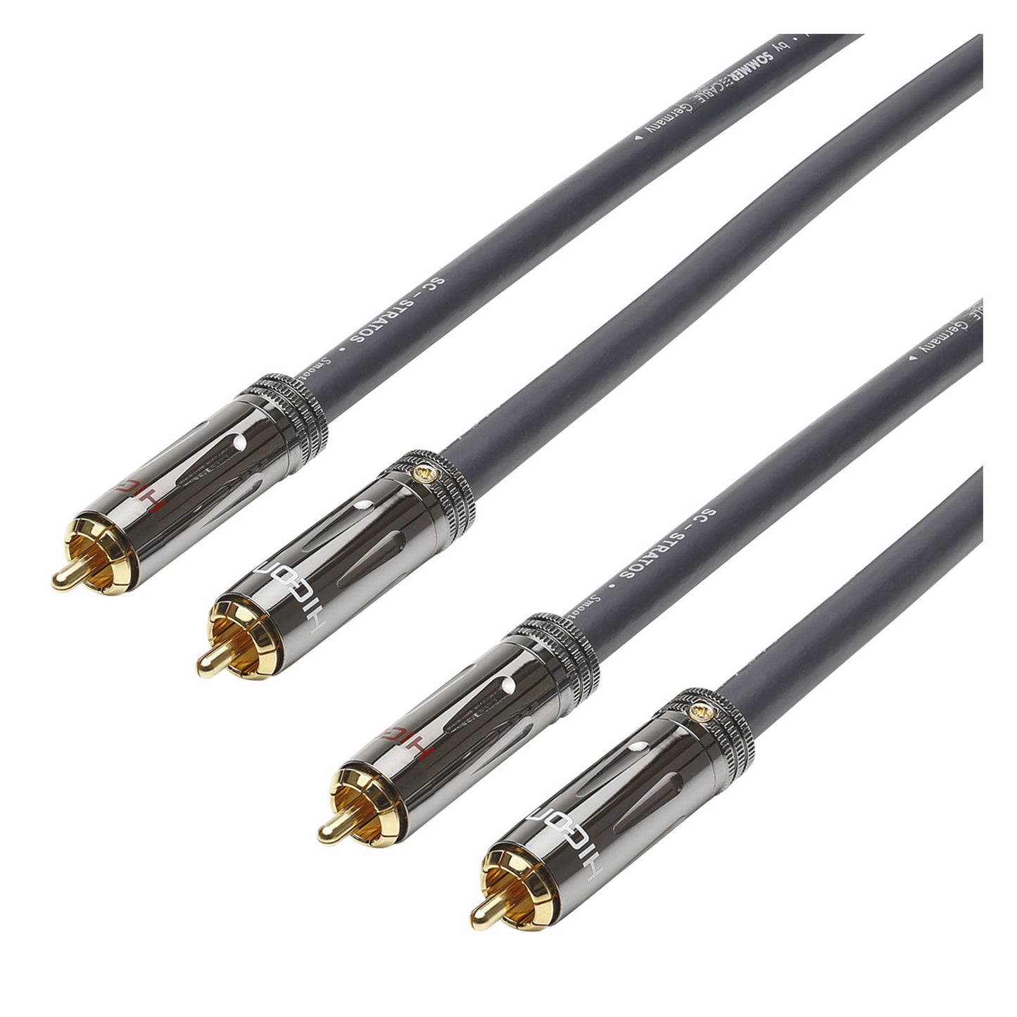 Nf-phonocable stereo pair Stratos, 1 x 0,34 mm² | RCA / RCA, HICON