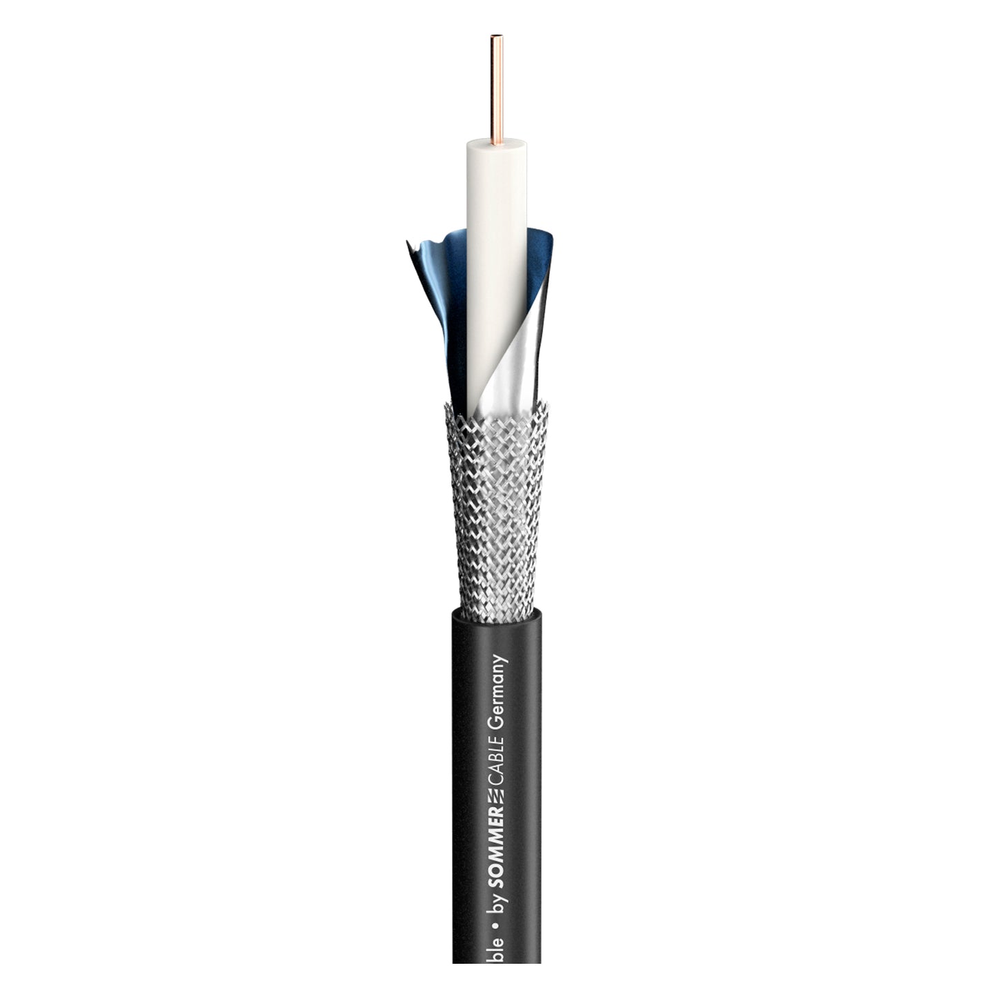 SDI kabelis 12G SC-Vector (RCB); 1 x 0,80; PVC Ø 6,00 mm; juodas - 100 m ritė