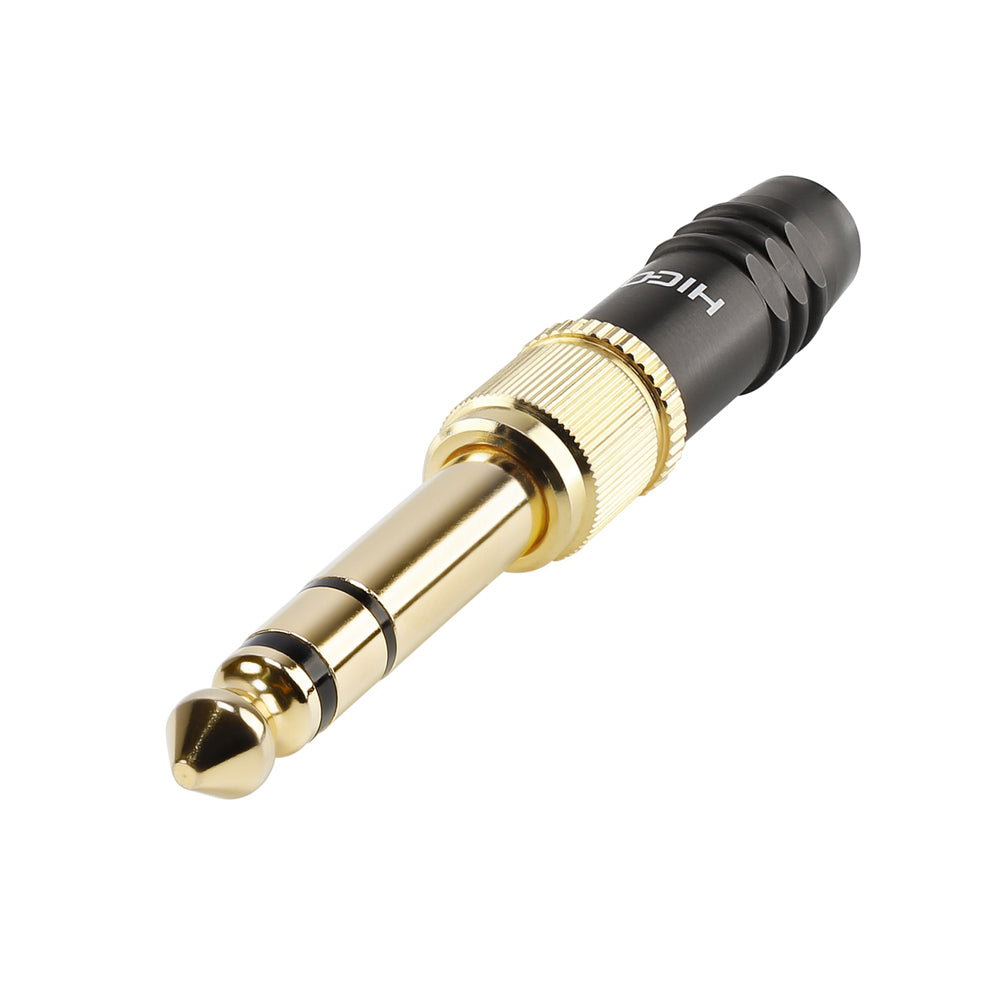 HICON Adapter | jack kištukas 6,3 mm stereo/Mini-jack kištukas 3,5 mm stereo tiesi, juodas