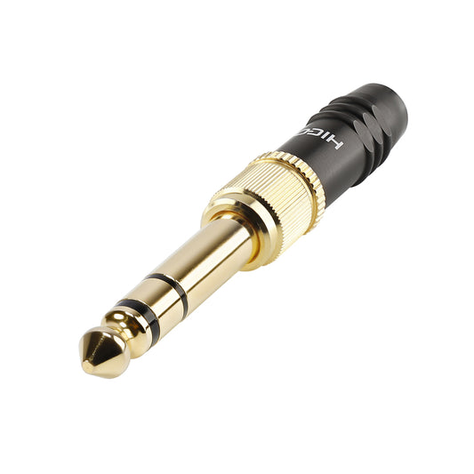 HICON Adapter | jack kištukas 6,3 mm stereo/Mini-jack kištukas 3,5 mm stereo tiesi, juodas