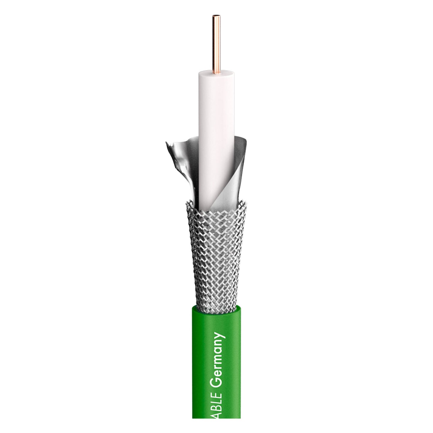 SDI kabelis 12G SC-RG Classic Broadcast; 1 x 1,00; PVC Ø 7,10 mm; žalias - 1000 m ritė