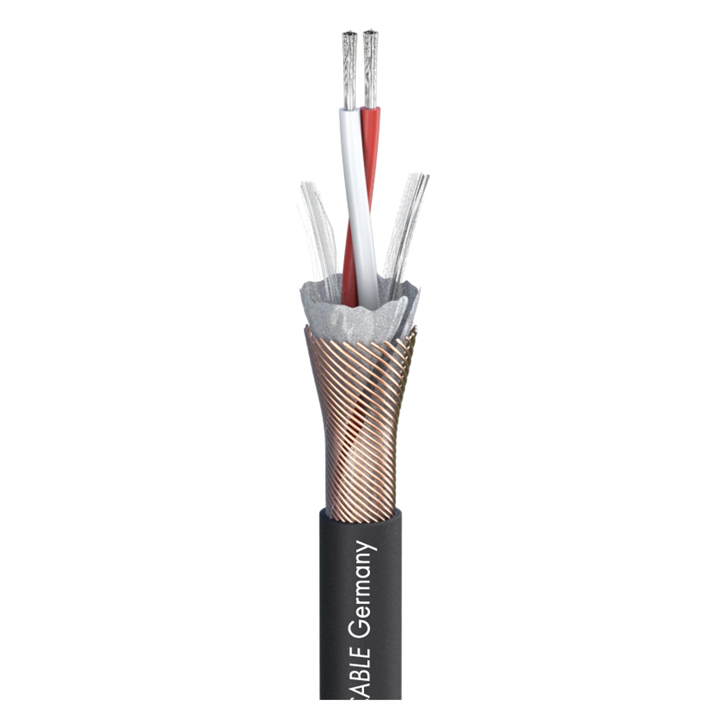 DMX SC-Semicolon 2 AES/EBU; 2 x 0,22 mm²; PVC Ø 5,00 mm; juodas