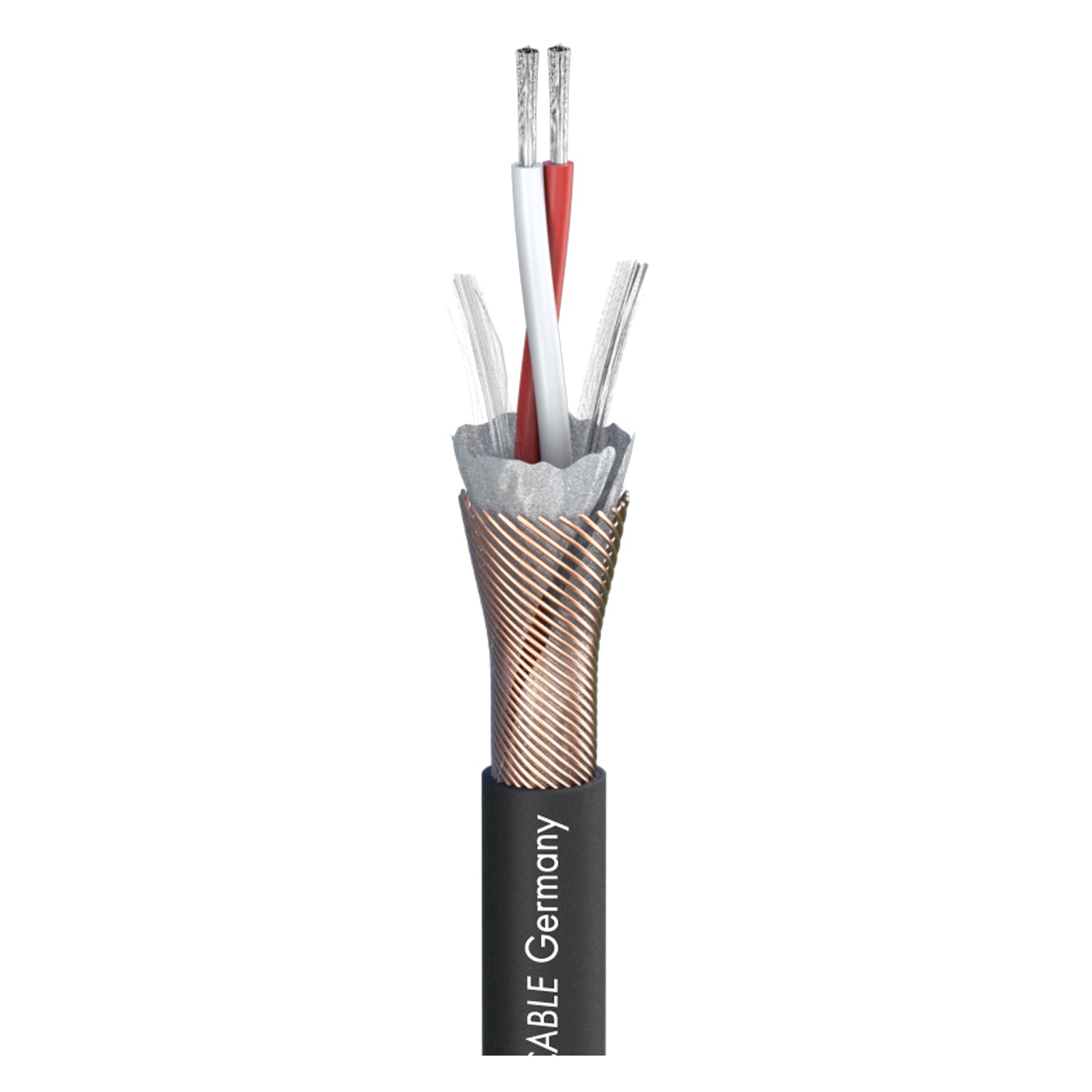 DMX SC-Semicolon 2 AES/EBU; 2 x 0,22 mm²; PVC Ø 5,00 mm; juodas - 500 m ritė