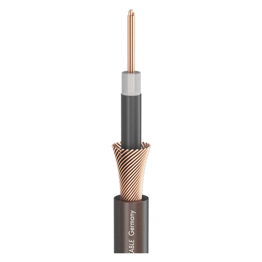 Instrumentinis kabelis SC-SPIRIT juodas ZILK; 1 x 0,25 mm²; PVC Ø 7,20 mm; juodas, semi-skaidrus