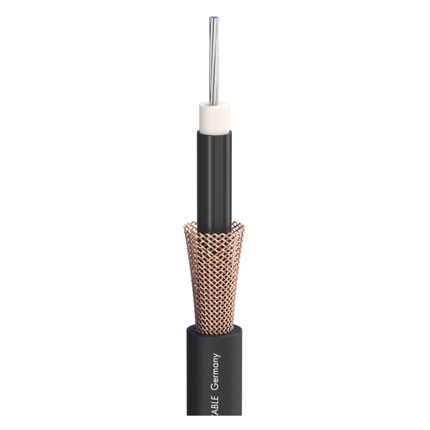 Instrumentinis kabelis SC-SPIRIT LLX "LOW LOSS"; 1 x 0,38 mm²; PVC Ø 7,20 mm; juodas - 100 m ritė