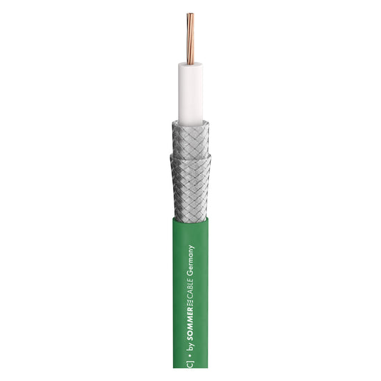 SDI kabelis 12G SC-Vector Plus DZ; 1 x 1,20; PUR Ø 7,10 mm; žalias - 100 m ritė