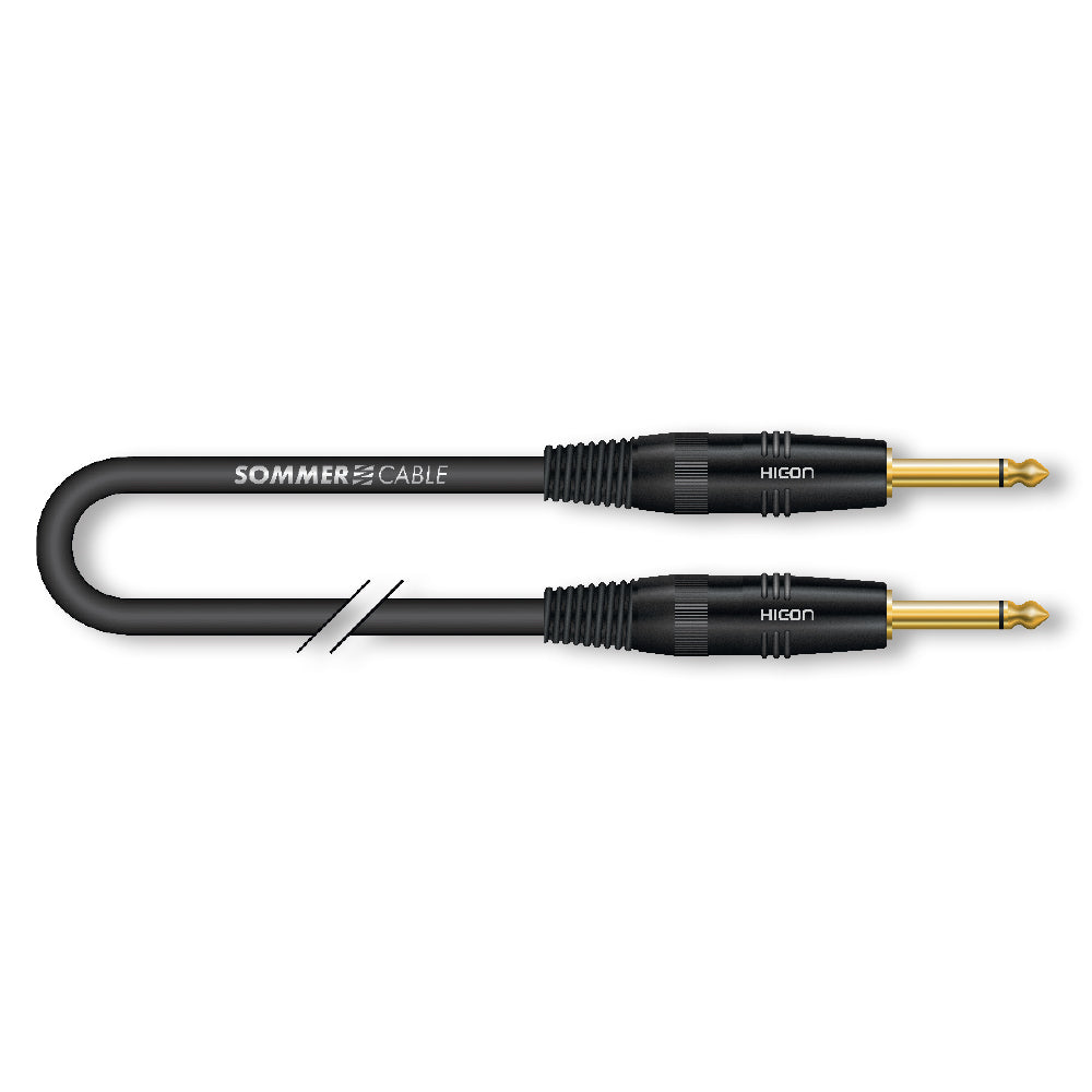 Instrumentinis kabelis SC-Spirit juodas ZILK, 1 x 0,25 mm² | jack / jack, HICON