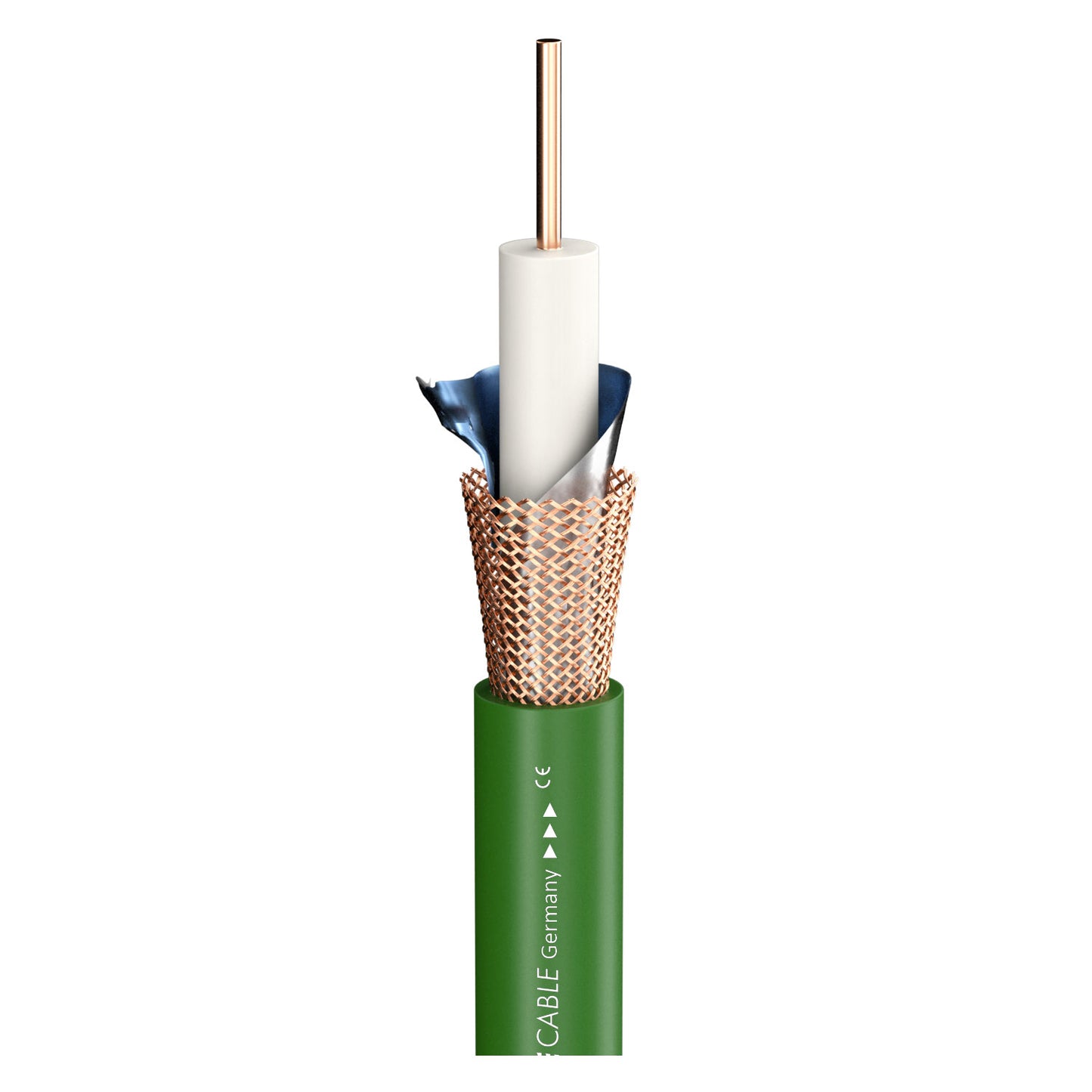 SDI kabelis 12G SC-Vector Plus RCB 1.6/7.2; 1 x 1,63; PVC Ø 10,20 mm; žalias - 500 m ritė