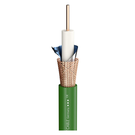 SDI kabelis 12G SC-Vector Plus RCB 1.6/7.2; 1 x 1,63; PVC Ø 10,20 mm; žalias - 500 m ritė