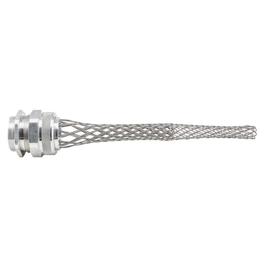 Strain relief, PG36 screw connection for PG Thread, metal, pilkas, Sleeve support, steel netting mesh