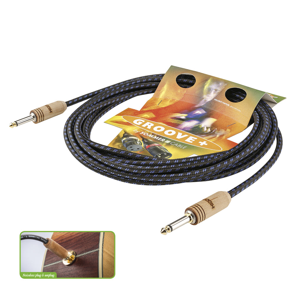 Instrumentinis kabelis SC-CLASSIQUE, HICON WOODPLUG, 1 x 0,50 mm² | jack / jack, HICON