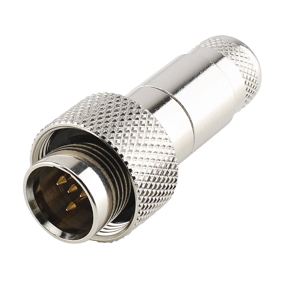HICON MINI-XLR, IP67 & EXTRA ROBUST, IP67 , 4-pole , Steel housing-kištukas jungtis, gold plated contact(s), tiesi, nickel