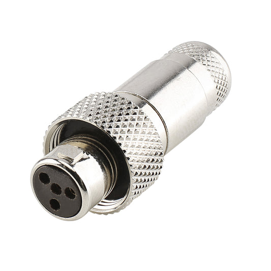 HICON MINI-XLR, IP67 & EXTRA ROBUST, IP67 , 4-pole , Steel housing-lizdas jungtis, gold plated contact(s), tiesi, nickel