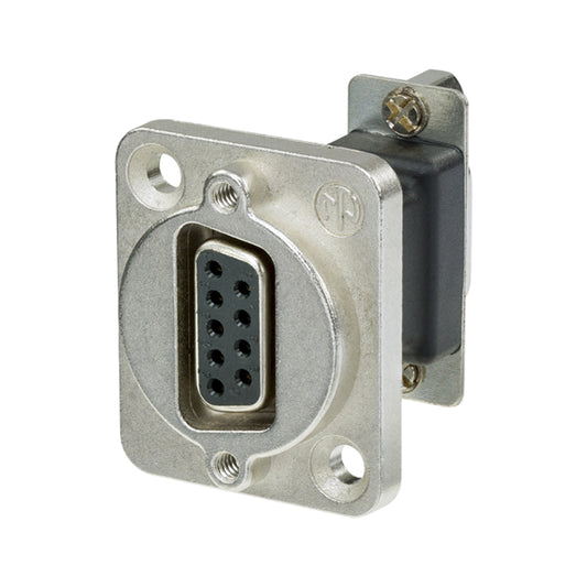 NEUTRIK® | SUB-D 9-pole lizdas Type D, pilkas