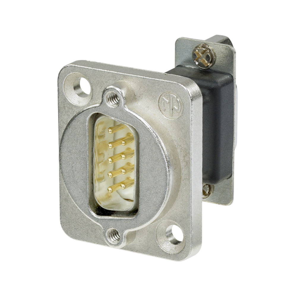 NEUTRIK® | SUB-D 9-pole lizdas/SUB-D 9-pole kištukas Type D, pilkas