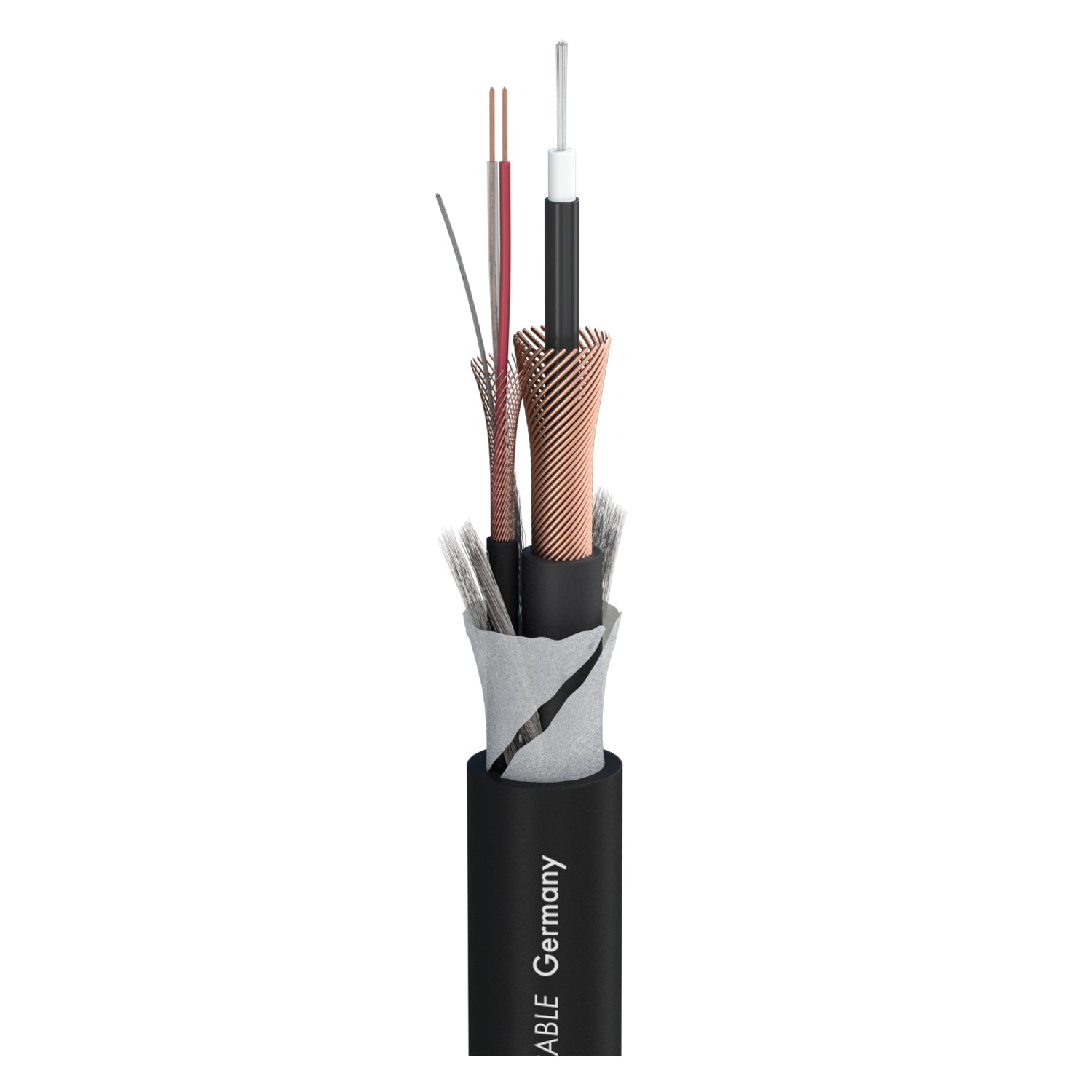 Instrumentinis kabelis TRICONE SYMASYM; 1 x 2 x 0,14 mm²; PVC; 11,3 x 11,3 mm; juodas