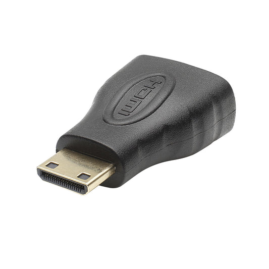 Adapter | HDMI lizdas/HDMI mini kištukas tiesi, juodas