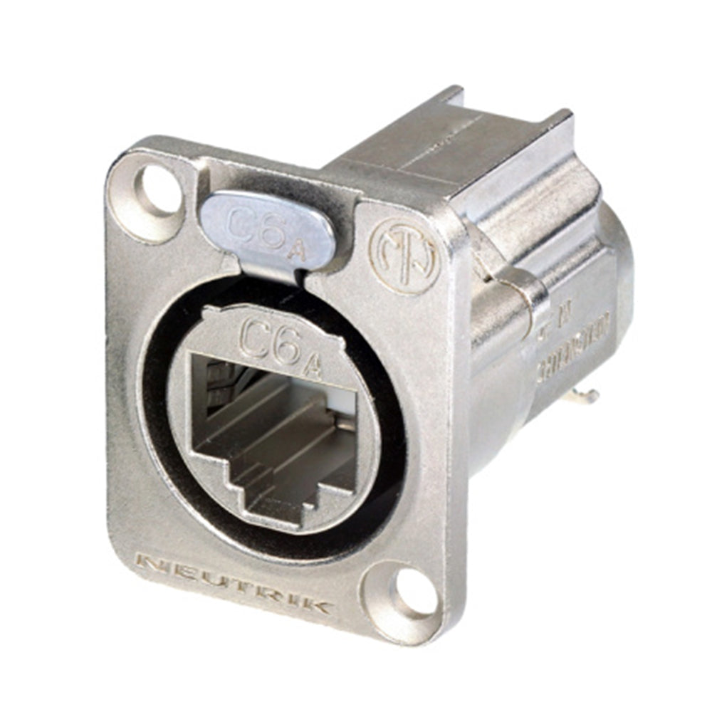 NEUTRIK® RJ45 CAT.6A, 8-pole , metal-, IDC-lizdas jungtis, Type D, nickel