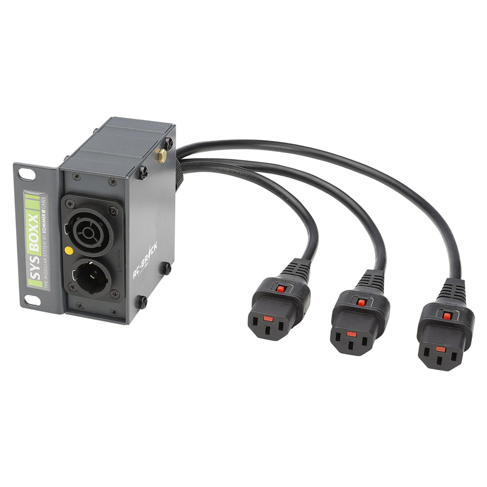 AC-Brick Adapter | NAC3PX True1 in / out/IEC locking mains socket with cable 0,50 m